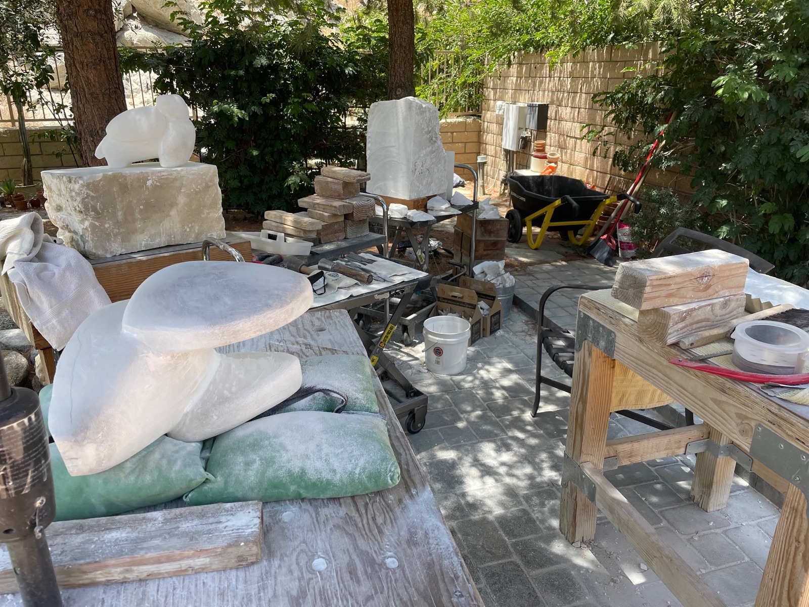 Studio and process photograph
